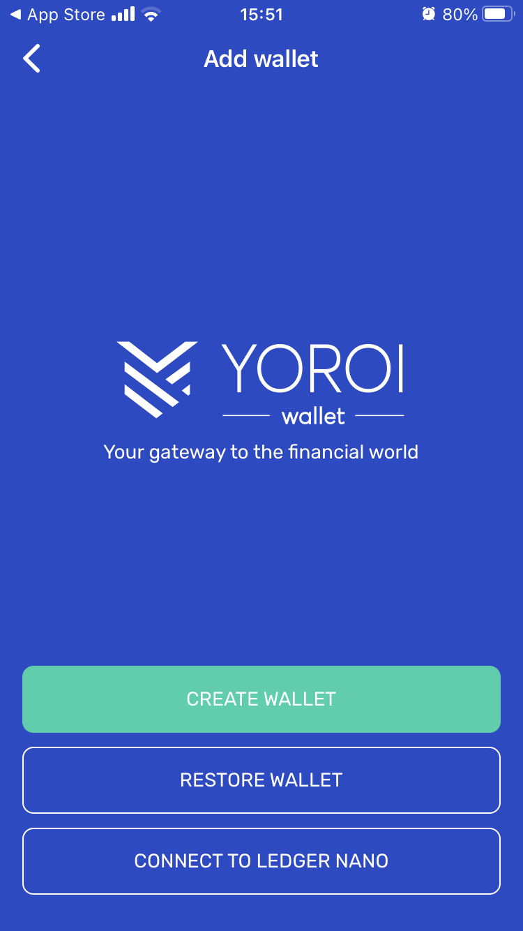 accedi al nuovo wallet